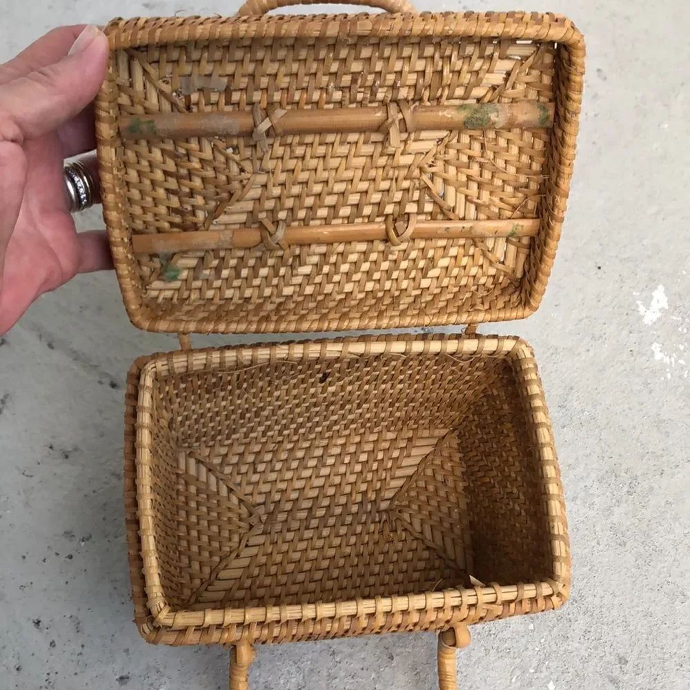 Vintage rattan bag   - Picture 6 of 7